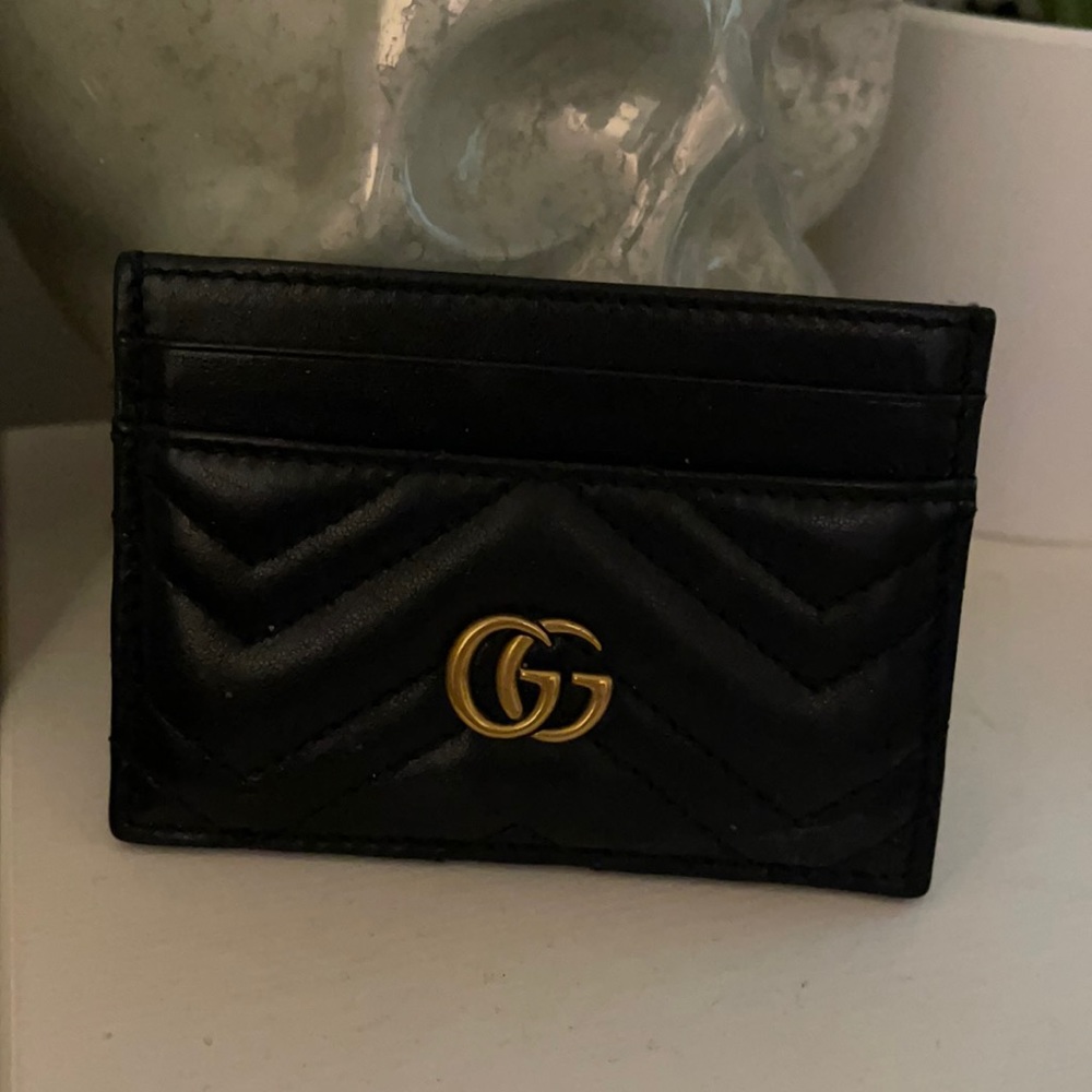 Gucci black card case